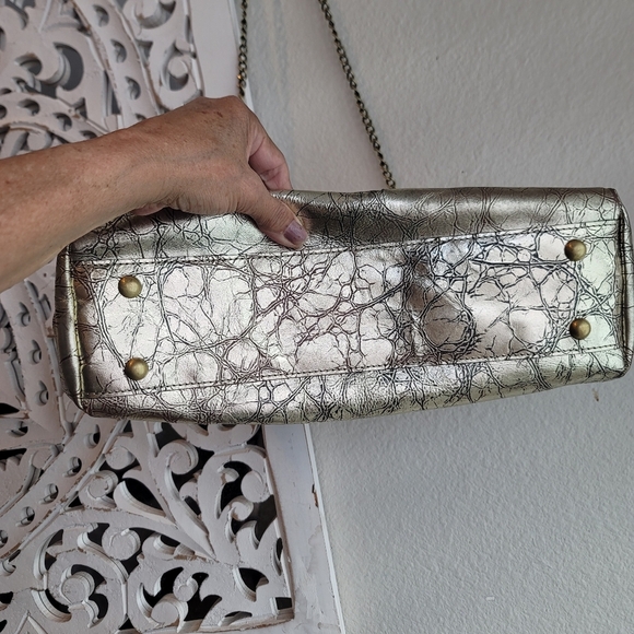 PATRICIA NASH ORIGINAL WATHER DISTRESS BAG WITH METALLIC ACCENTS NWOT - Picture 2 of 13